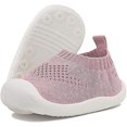 thumbnail image 4 of Zapatos para primeros pasos para bebés de 1 a 4 años, zapatillas deportivas para niños pequeños, bebés, niños y niñas, suela suave, antideslizantes, de lona, transpirables, zapatillas sin cordones, 4 of 5