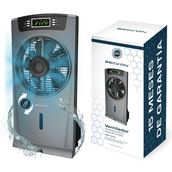 Ventilador Humidificador BV-16Wwind Nebulizador 80cm Ionizador Beckon Silencioso Control remoto Temporizador Misting Fan Humidifier Purifier Ionizer