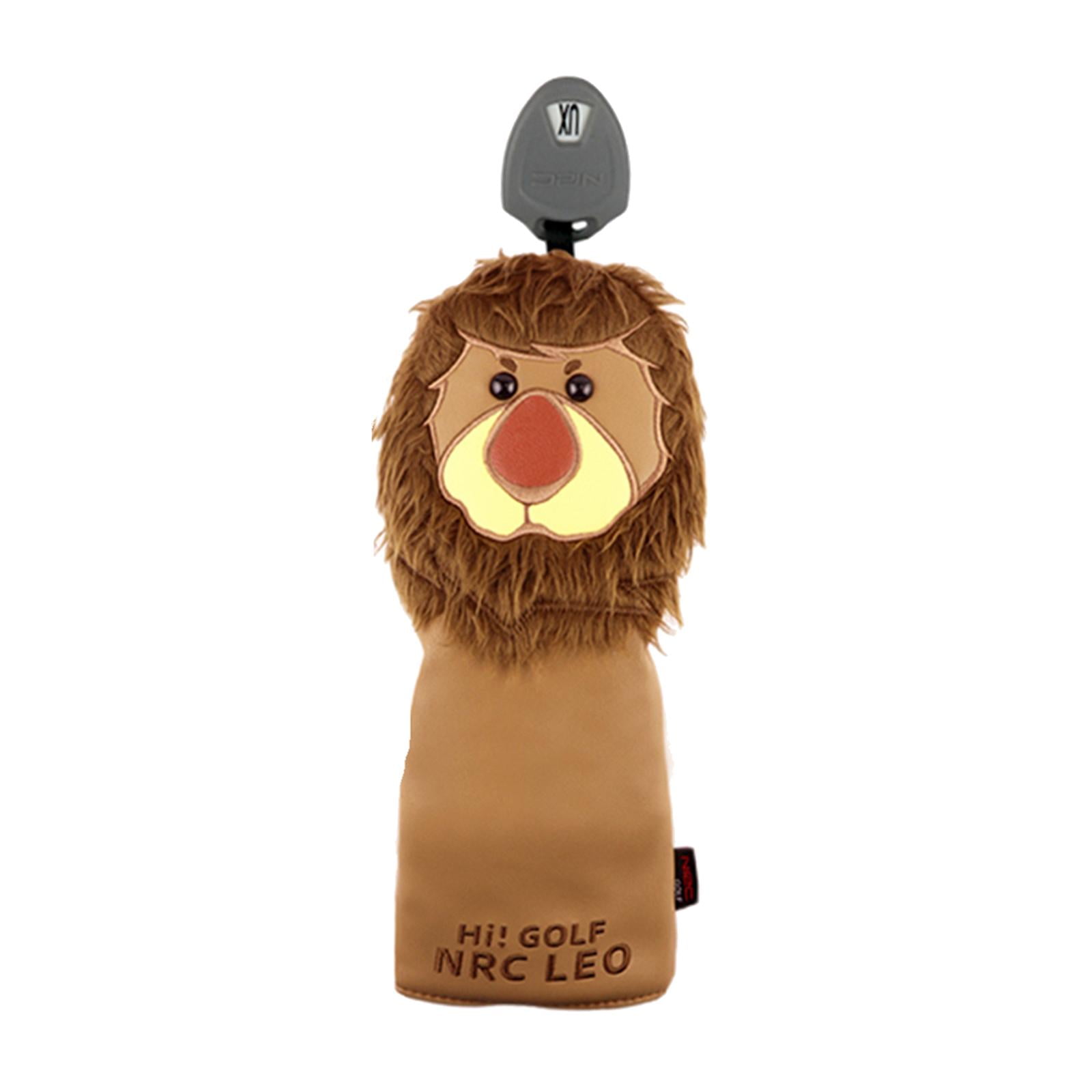 harayaa 2pcs Cute Golf Club Driver Headcover PU Leather Golf Head Covers Golf Accs