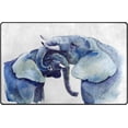 thumbnail image 3 of FREEAM Animal Elephants Area Rug 3'x5', Hugging Elephants Watercolor Polyester Area Rug Mat for Living Dining Dorm Room Bedroom Home Decorative, 3 of 6