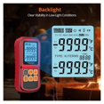 thumbnail image 3 of Digital Thermocouple Temperature Thermometer Dual Channel with Two Thermocouple Probe Backlight LCD ,Easy to Use, 3 of 6
