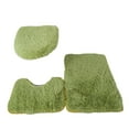 thumbnail image 5 of Pebbuoy 1 Set Toilet Mat Super Soft U-shaped Foot Pad Non-Slip Absorbent Floor Mat for Home Bathroom Decoration, 5 of 7