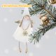 thumbnail image 1 of Navidad corazón ángel colgante árbol chimenea muñeca colgante decoración juguete (blanco), 1 of 6