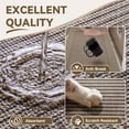 thumbnail image 5 of QiCaiJia Kitchen Rugs Set of 2, 17''x30''+17''x47'' Brown Kitchen Mats for Floor, Washable Non Slip Absorbent Kitchen Mat, Braided Kitchen Runner Rug, Kitchen Sink Rug, 5 of 8
