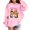 Pink, variant on Oceanwell Dolly Hoodies Vintage Graphic Top Children Fashion Casual Printed Pocket Long Sleeve Sports Sweatshirt,11-12 Years,Black