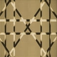 thumbnail image 1 of Ahgly Company Machine Washable Indoor Square Transitional Oak Brown Area Rugs, 6' Square, 1 of 7
