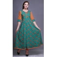 thumbnail image 2 of Bimba Printed IndianÂ&nbsp;KurtisÂ&nbsp;For Women Anarkali Dress Long Maxi Dress EthnicÂ&nbsp;Kurti, 2 of 5