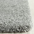 thumbnail image 3 of SAFAVIEH California Plush Solid Shag Area Rug, Silver, 10' x 10' Square, 3 of 12