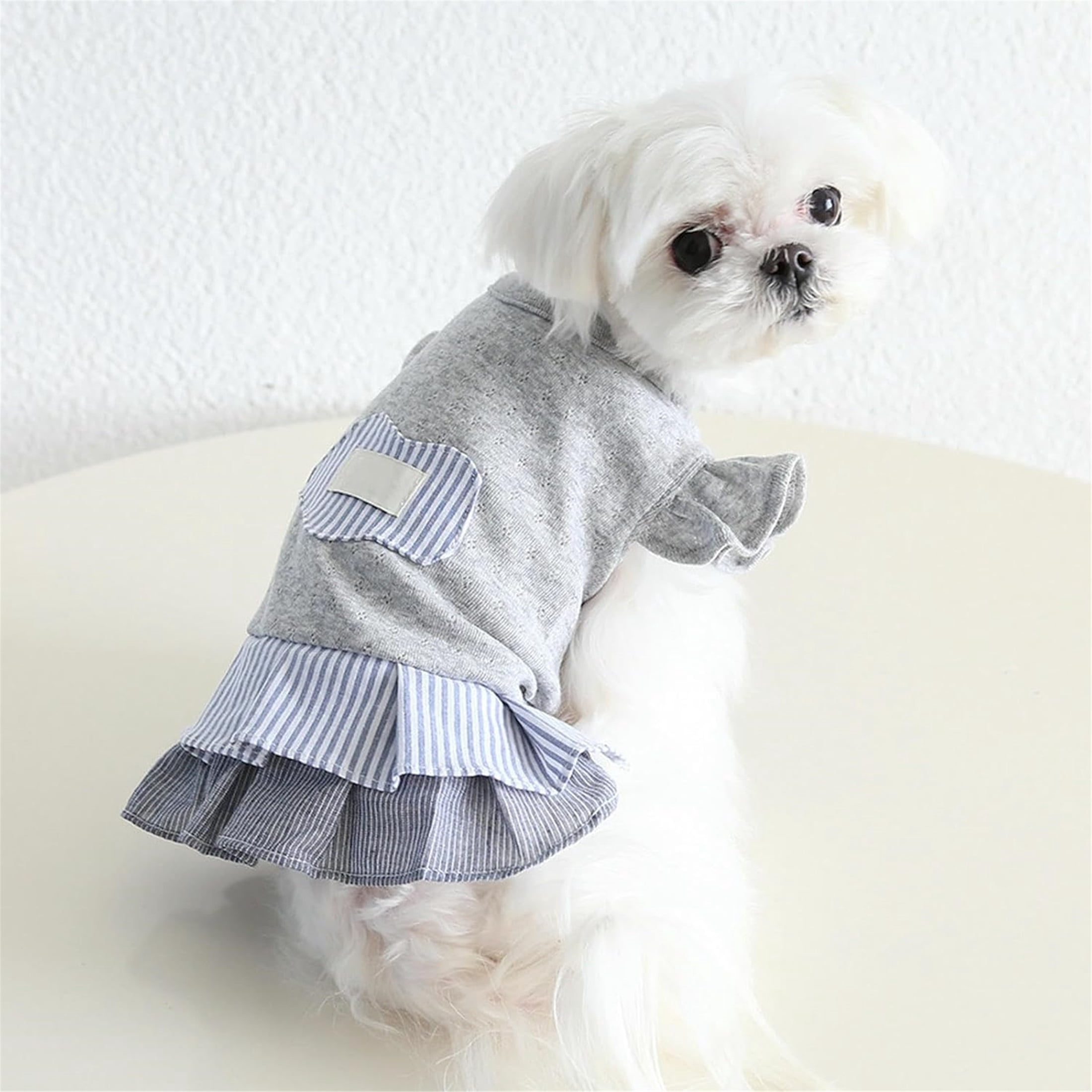 HQREA Dog Cat Dresses for Small Medium Dogs Girl Vest Shirt Skirt Pet Sport T-Shirts Dress Puppy Summer Clothes