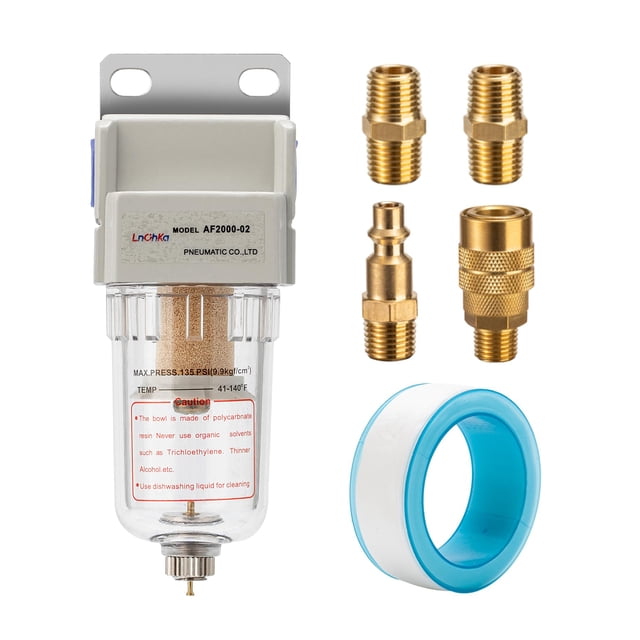 Separador de agua con compresor de aire LNCHKA AF2000-02 5 micrones