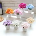thumbnail image 4 of Faux Flower in Pot - Decorative Mini Artificial Potted Plant Fake Bonsai Flower, 4 of 4