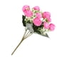 thumbnail image 3 of Brotes de flores de rosas artificiales Ceremonia de banquete de boda Tela de seda Ramo de flores falsas Decoración floral para el hogar, Rosa roja Eigraketly HA6645-04B, 3 of 6