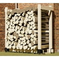 thumbnail image 2 of 4-Pack Firewood Rack Brackets – Heavy-Duty Adjustable Steel Log Holder for Indoor & Outdoor Use, DIY Customizable Wood Storage Solution with Powder-Coated Finish, Includes Screws, 2 of 9
