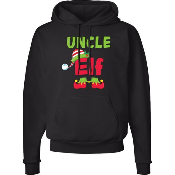 Inktastic Christmas Uncle Elf Adult Hoodie Sweatshirt