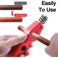 thumbnail image 4 of Hongchun Copper Pipe Cleaner, Reamer Set, Universal Pipe Reamer Deburring Tool, 4 In 1 Pipe Deburring Brush For Plumbers Pvc Ppr Copper Brass Aluminum, 4 of 5