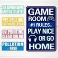 thumbnail image 4 of Metal Sign Hot Tub Rules Tin Sign Vintage Bar Home Bathroom Pool and Patio Decor Wall Decoration Tin Sign 12x8 Inches, 4 of 5