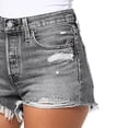 thumbnail image 6 of FchengtaiS Jean Shorts for Womens Summer Frayed Ripped Hem Denim Shorts Casual Mid Rise Jean Shorts with Pockets, 6 of 6