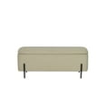 thumbnail image 3 of MacLaren Upholstered Storage Bench Mint Frost Green, 3 of 11