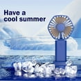 thumbnail image 6 of Matoen Handheld Mini Fan Portable USB Rechargeable Small Fan with Base Personal Desk Fan Super Compact Cooling Fan for Makeup, Home, Office, Travel, and Outdoor, 6 of 7