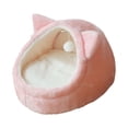 thumbnail image 1 of Cama para gatos, cueva, suministros para mascotas, nido para gatos semicerrado calmante para cachorros, gatitos y gatos Rosa Pequeño Yuyangstore Camas para gatos, 1 of 8
