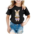 thumbnail image 3 of Boys Shirts Girls Easter Shirt Short Sleeve Crewneck Cute Bunny Print Girls Graphic Tees Kids Clothes Boys for Toddler Boy 3-4 Years, 3 of 4