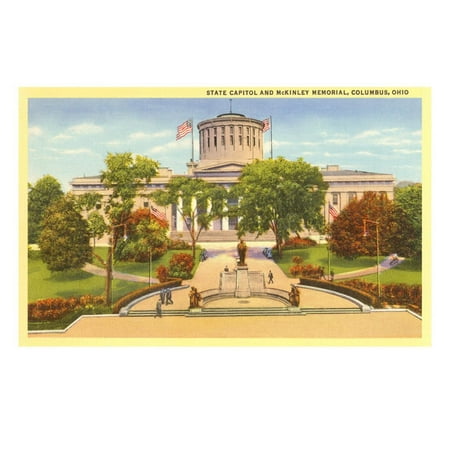 State Capitol, Columbus Ohio Print Wall Art