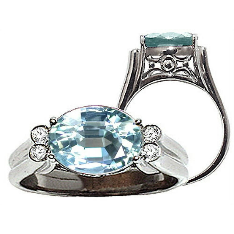 Huge shop aquamarine ring