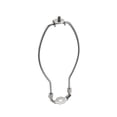 thumbnail image 2 of Aspen Creative 20009-2 9 1/2 Pouces Lampe avec Selle, 9.5 Pouces, Nickel Satiné, 2 of 10