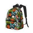 thumbnail image 2 of Lsque Balls Classic Casual Backpack - Large Capacity Water-Resistant Backpack for School, Work, Travel, and Outdoor Activities, 2 of 8