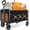 Black 360 pounds, variant on Multifunctional foldable utility cart, portable design, suitable for shopping, apartment living, sports, parks, and storage. Foldable cart with wheels