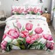 thumbnail image 2 of Xihbxyly Juego de Cama, Sábanas de Tela Suave y Lujosa, Elegante Diseño de Tres Piezas, Funda Nórdica Duradera, Decoración para El Dormitorio, Regalo Perfecto para El Día de La Madre, Un Detalle Cons, 2 of 7