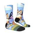 thumbnail image 3 of Lsque Bluey Printed Men's Crew Socks, Soft Durable Breathable Moisture-Wicking with Odor Control Cotton socks, 3 of 7