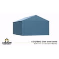 thumbnail image 4 of Arrow Elite 12 x 16 x 8 ft Blue Grey Steel Storage Shed, 4 of 8