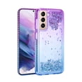 thumbnail image 1 of Samsung Galaxy S21 Plus Phone Case, Slim Durable Liquid Glitter Dual Colors Stylish for Samsung Galaxy S21 Plus Phone Case Purple/Blue, 1 of 3
