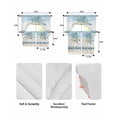 thumbnail image 5 of Summer Coast Palm Trees Swag Curtains for Living Room/Bedroom Windows, Blue Sky Watercolor Beach Kitchen Curtains and Valances Set 36 Inch Length, Light Filtering Swags Valance Curtain Panels, 5 of 5