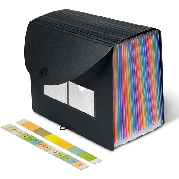 Accordion File Organizer, Expanding File Folder, File Folder Organizer 24 Pocket
