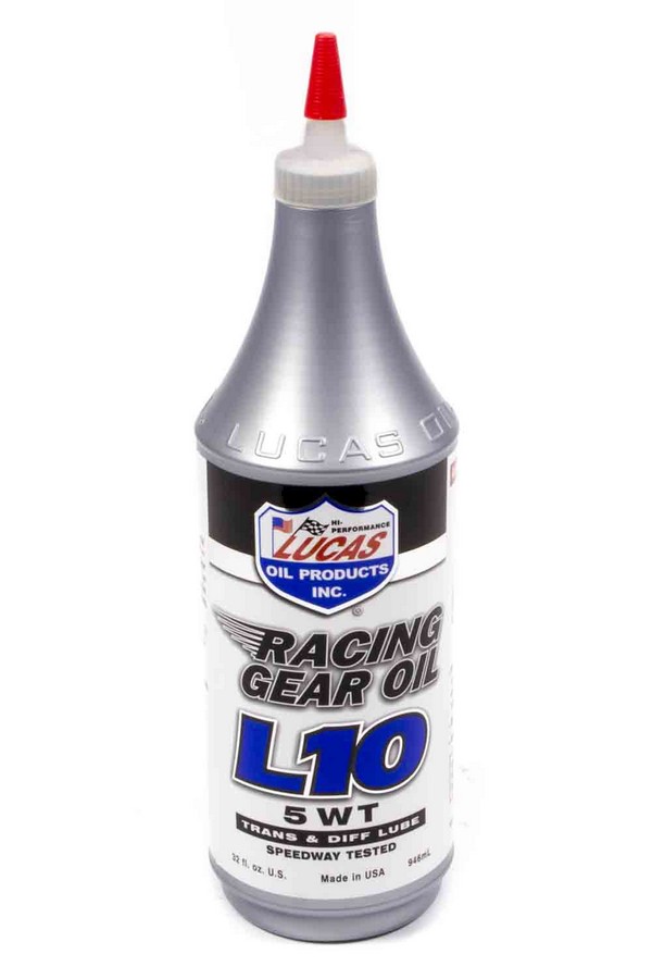 Lucas Oil Racing Gear Oil L10 Gear Lube 5WT 1 qt P/N 10460