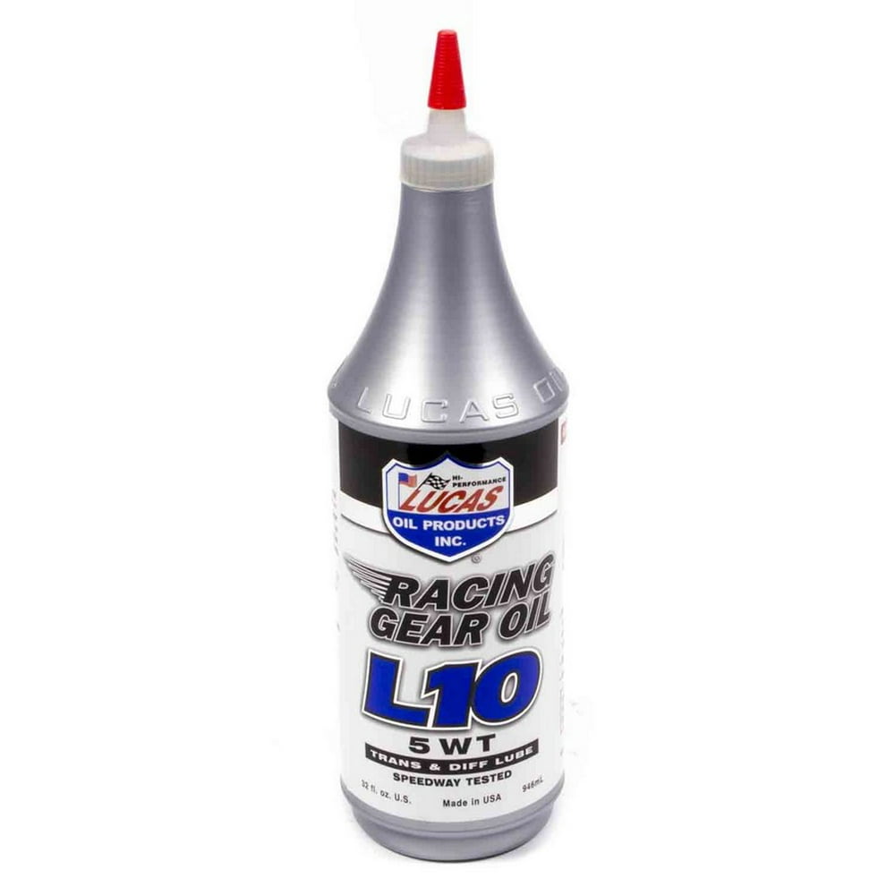 Lucas Oil Racing Gear Oil L10 Gear Lube 5WT 1 qt P/N 10460