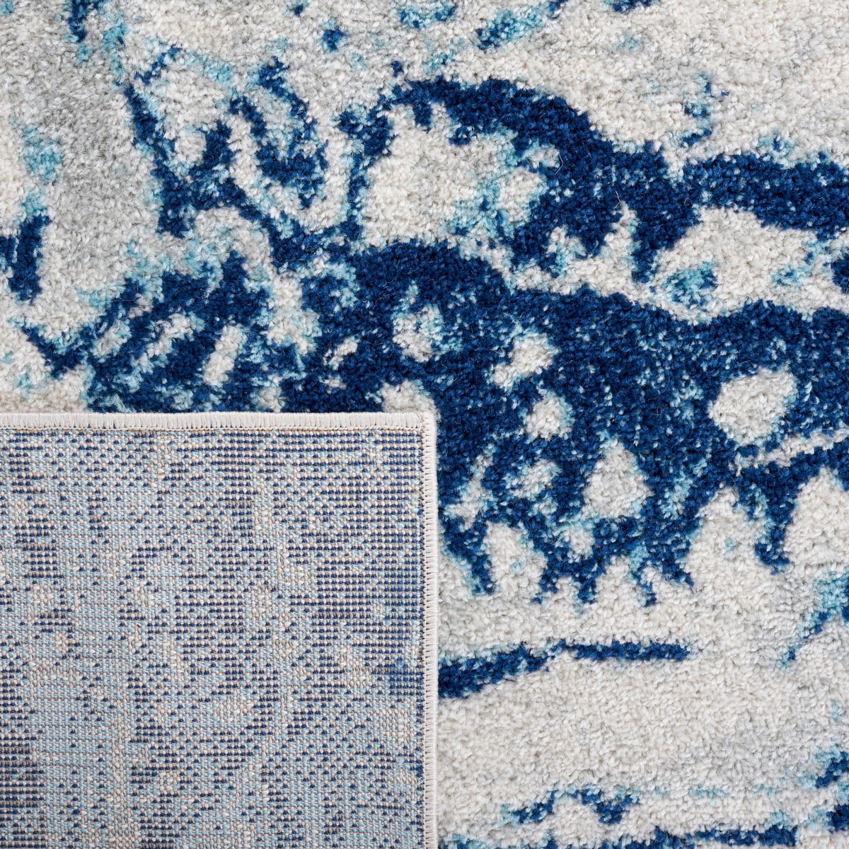 SAFAVIEH Tulum Liz Abstract Area Rug, 9' x 12', Ivory/Blue