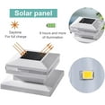thumbnail image 6 of Maggift 6 pack LED Solar Powered Post Lights Outdoor, RGB Color Changing for Fence, Deck, Patio, Fits 4x4, 5x5 or 6x6 Wooden, 6 of 7