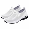 thumbnail image 4 of Orthopedic Walking Shoes for Women,2026 Womens Shoes,Woven Orthopedic Breathable Walking Sneaker Non-Slip Arch Support Slip on Shoes White 7, 4 of 6
