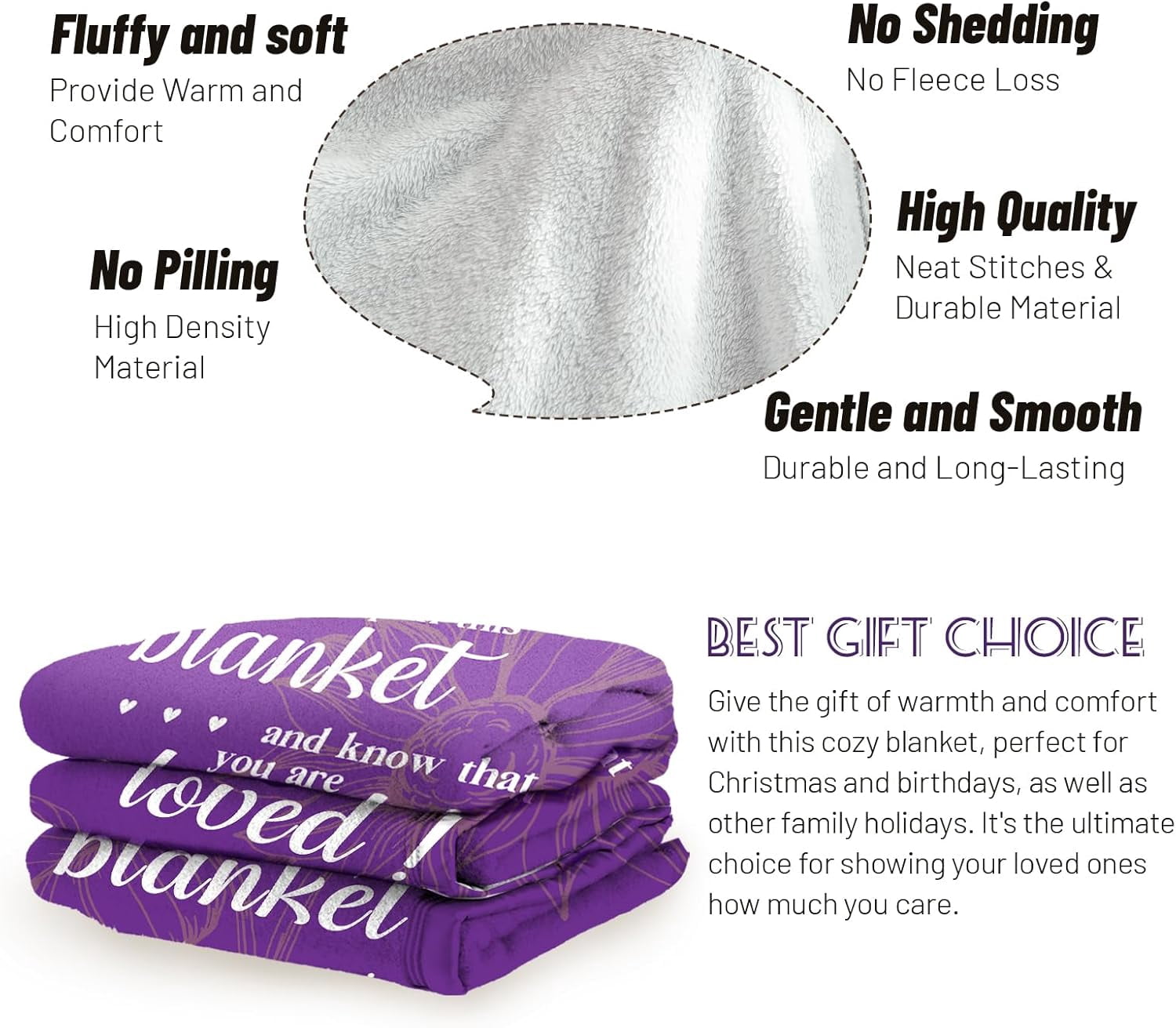 Get Well Soon Gifts, Hug Blanket, Inspirational Gifts for Her Him, Cancer Care Gifts for Women or Men, Encouragement Healing/After Surgery/Thinking of You Gifts