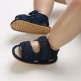 thumbnail image 4 of CAICJ98 Infant Baby Boy Girl Summer Sandals Non Slip Soft Sole Toddler First Walking Crib Shoes Blue,0-6 Months, 4 of 7