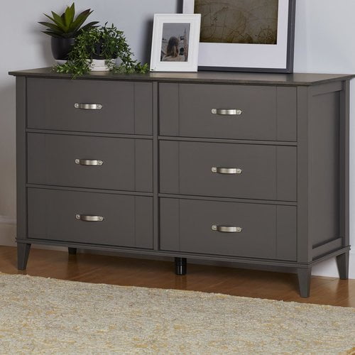 Ameriwood Home Quinn 6 Drawer Dresser, Multiple Colors