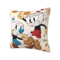 thumbnail image 2 of The Cuphead Show Throw Pillow Cover Decoration Pillow Case Cushion Home Decor for Home Sofa Couch 12"x12", 2 of 7