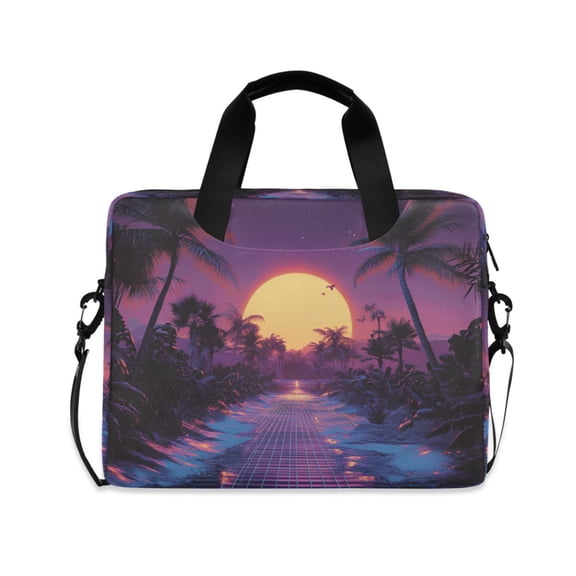 FORMRS 16" Laptop Bag Carrying Sleeve Case with Handle Travel Shoulder Briefcase, Blue Neon Road