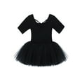 thumbnail image 6 of Zaldita Kids Girls Ballet Dance Tutu Dress Gymnastics Leotard with Tulle Mesh Skirt Ballerina Outfit Black 10-12, 6 of 7