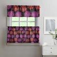 thumbnail image 2 of Pioneer Kitchen Curtains and Valance Set 24 Inch Tier Vintage Roses Pattern Curtains Small Drapes for Cafe Living Room Bathroom Farmhouse 3 Pieces Set Rod Pocket, 2 of 6