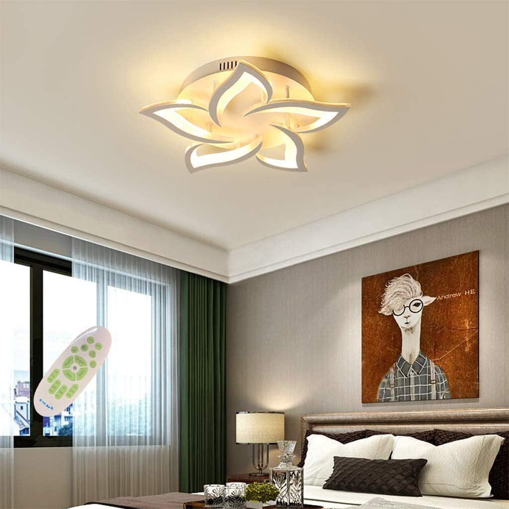 Living Room And Bedroom Modern Led Ceiling Chandelier Lamp Flower Shape Lights 