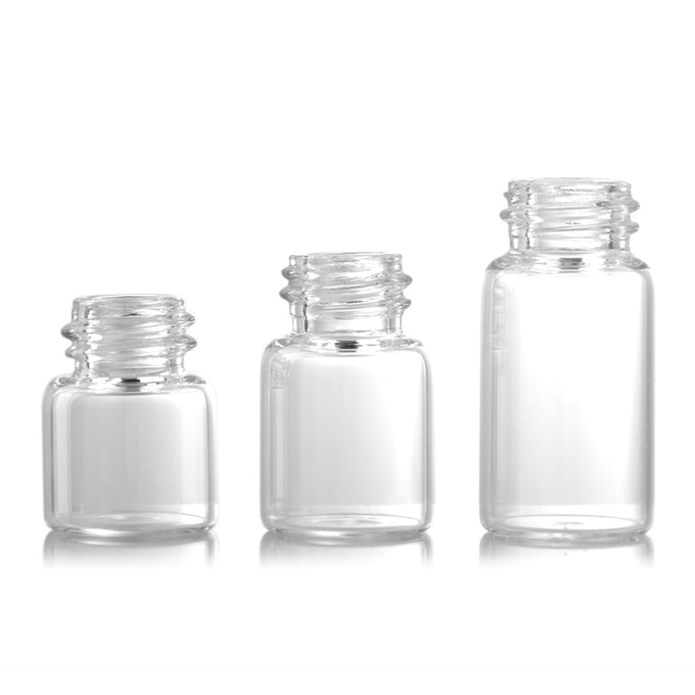 Dondeen 30x 1 Ml Glas-Tropfflasche – Für ätherische Öle, Parfüm & Proben, Mit Pipette & Weißem Gummikappe